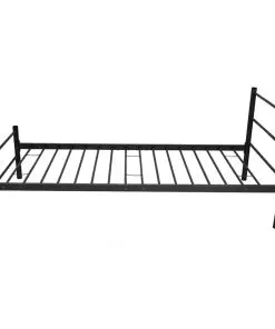 vidaXL Bed Frame Black Metal King Single Size