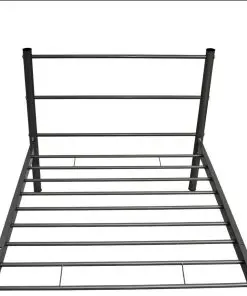 vidaXL Bed Frame Black Metal King Single Size