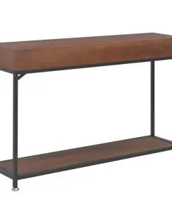 vidaXL Console Table with 3 Drawers 120x30x76 cm Solid Fir Wood