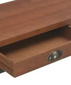 vidaXL Console Table with 3 Drawers 120x30x76 cm Solid Fir Wood