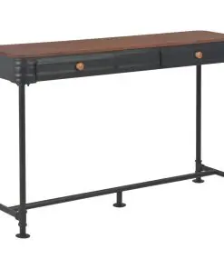 vidaXL Console Table with 2 Drawers 120x30x75 cm Solid Fir Wood