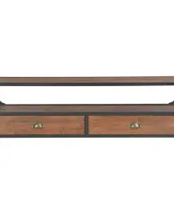 vidaXL TV Cabinet with 2 Drawers 120x30x40 cm Solid Pine Wood