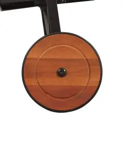 vidaXL Sun Lounger with Steel Legs Solid Acacia Wood