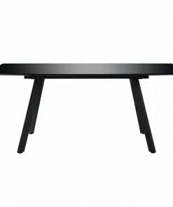 vidaXL Dining Table High Gloss Black 180x90x76 cm MDF
