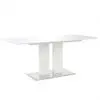 vidaXL Dining Table High Gloss White 180x90x76 cm MDF