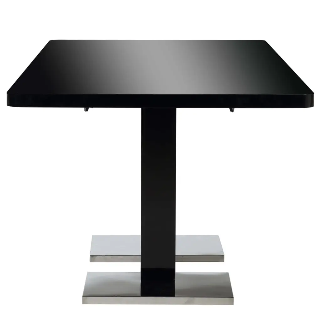 vidaXL Extendable Dining Table High Gloss Black 180x90x76 cm MDF