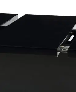 vidaXL Extendable Dining Table High Gloss Black 180x90x76 cm MDF