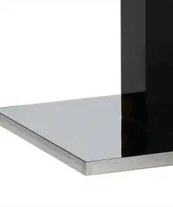 vidaXL Extendable Dining Table High Gloss Black 180x90x76 cm MDF