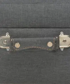 vidaXL Storage Stool 40 cm Dark Grey Fabric