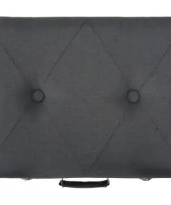 vidaXL Storage Stool 40 cm Dark Grey Fabric