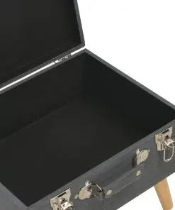 vidaXL Storage Stool 40 cm Dark Grey Fabric