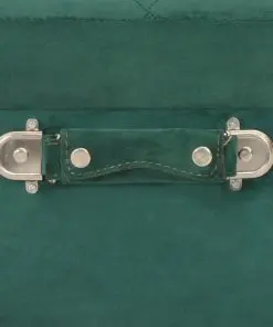 vidaXL Storage Stool 40 cm Green Velvet