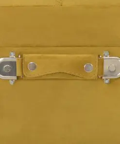 vidaXL Storage Stool 40 cm Mustard Velvet