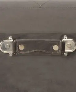 vidaXL Storage Stool 40 cm Grey Velvet