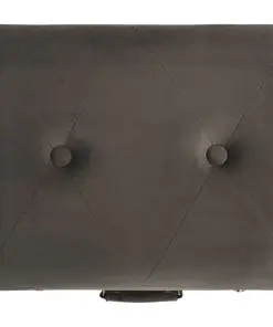 vidaXL Storage Stool 40 cm Grey Velvet