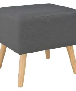 vidaXL Bedside Cabinet Dark Grey 40x35x40 cm Fabric