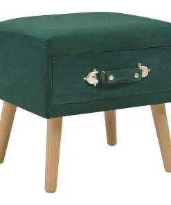 vidaXL Bedside Cabinet Green 40x35x40 cm Velvet