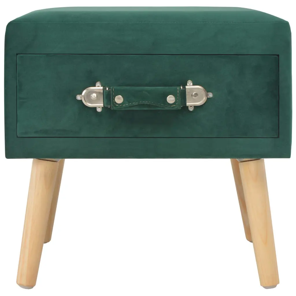 vidaXL Bedside Cabinet Green 40x35x40 cm Velvet