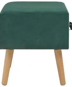 vidaXL Bedside Cabinet Green 40x35x40 cm Velvet
