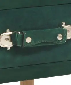 vidaXL Bedside Cabinet Green 40x35x40 cm Velvet