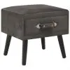 vidaXL Bedside Cabinet Grey 40x35x40 cm Velvet vidaXL Bedside Cabinet Grey 40x35x40 cm Velvet