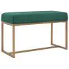 vidaXL Bench 80 cm Green Velvet vidaXL Bench 80 cm Green Velvet