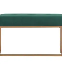 vidaXL Bench 80 cm Green Velvet