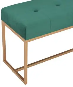 vidaXL Bench 80 cm Green Velvet