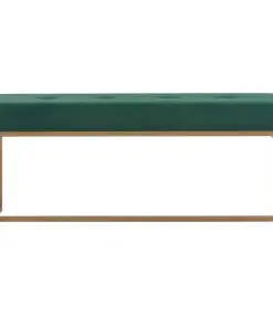 vidaXL Bench 120 cm Green Velvet