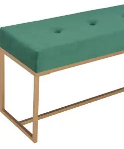 vidaXL Bench 120 cm Green Velvet