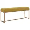 vidaXL Bench 120 cm Mustard Velvet vidaXL Bench 120 cm Mustard Velvet