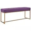 vidaXL Bench 120 cm Purple Velvet vidaXL Bench 120 cm Purple Velvet