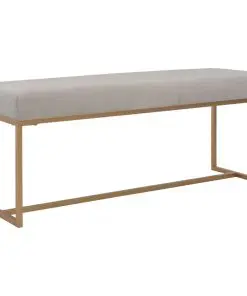 vidaXL Bench 120 cm Grey Velvet
