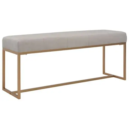 vidaXL Bench 120 cm Grey Velvet