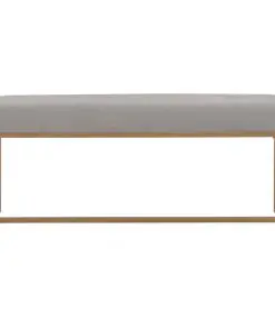 vidaXL Bench 120 cm Grey Velvet