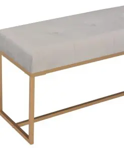 vidaXL Bench 120 cm Grey Velvet