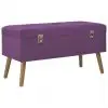 vidaXL Bench with Storage Compartment 80 cm Purple Velvet vidaXL Bench with Storage Compartment 80 cm Purple Velvet