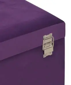 vidaXL Bench with Storage Compartment 80 cm Purple Velvet