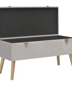 vidaXL Bench with Storage Compartment 80 cm Grey Velvet