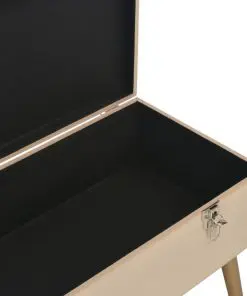 vidaXL Bench with Storage Compartment 80 cm Beige Velvet