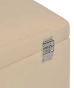 vidaXL Bench with Storage Compartment 80 cm Beige Velvet