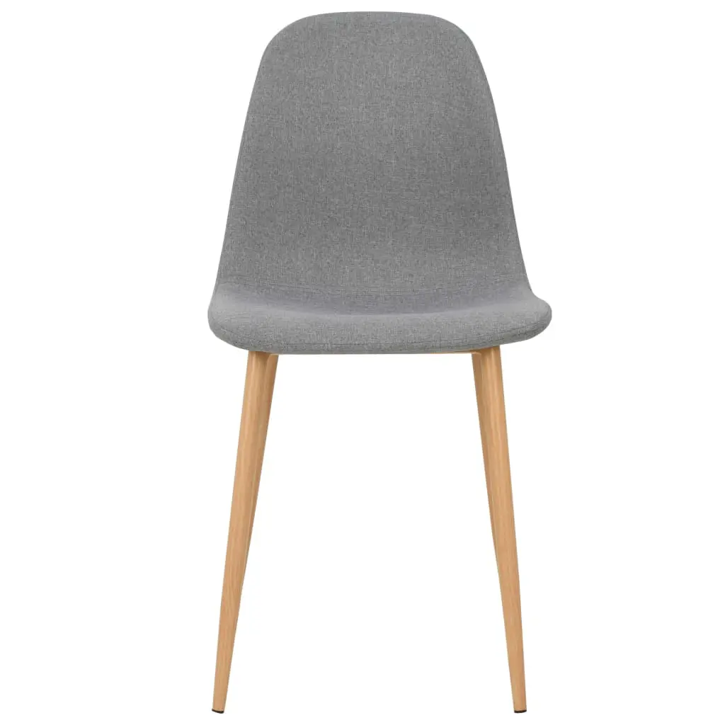 vidaXL Dining Chairs 6 pcs Light Grey Fabric