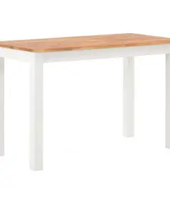 vidaXL Dining Table 120x60x74 cm Solid Oak Wood