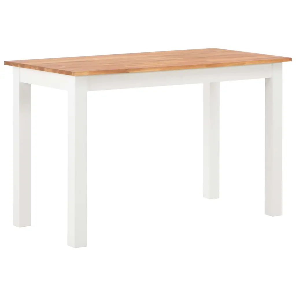 vidaXL Dining Table 120x60x74 cm Solid Oak Wood