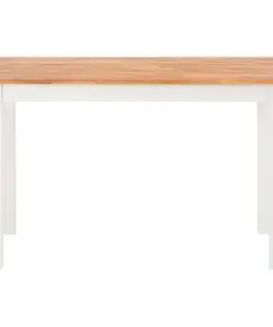vidaXL Dining Table 120x60x74 cm Solid Oak Wood