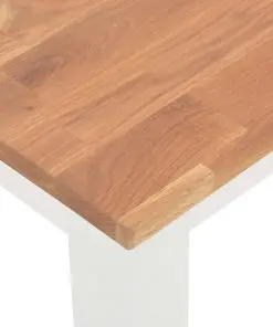 vidaXL Dining Table 120x60x74 cm Solid Oak Wood