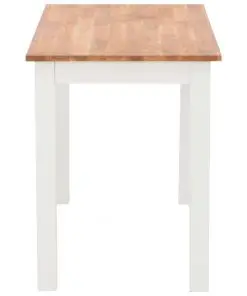 vidaXL Dining Table 120x60x74 cm Solid Oak Wood