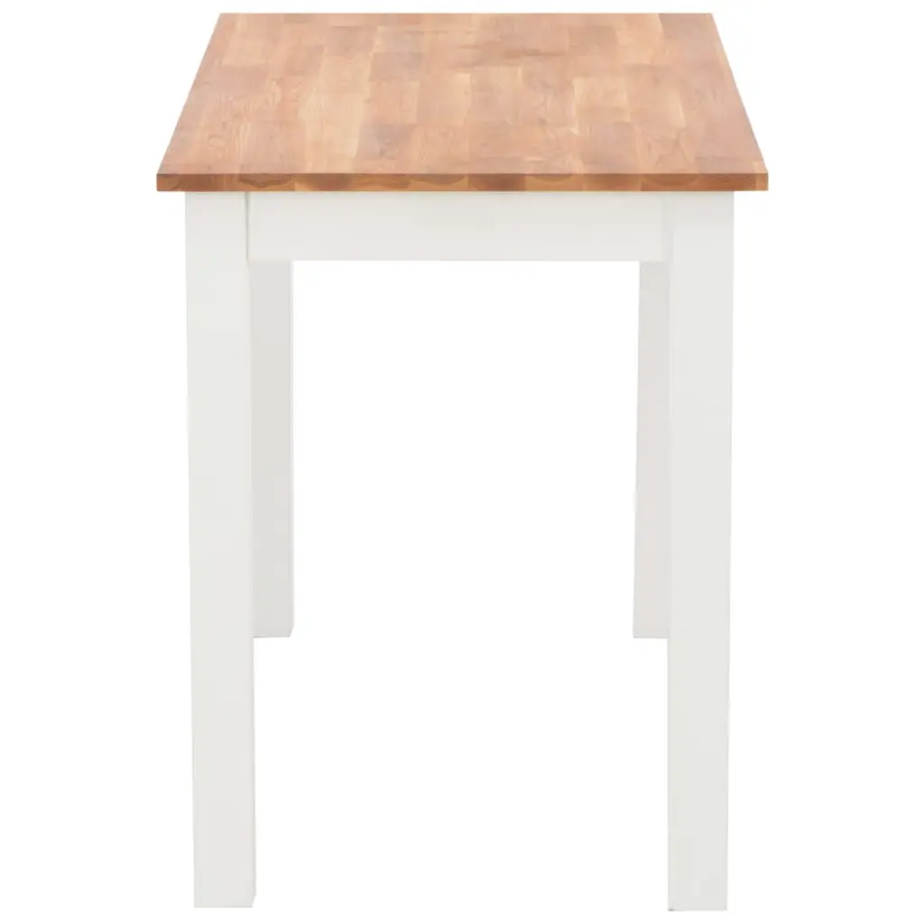 vidaXL Dining Table 120x60x74 cm Solid Oak Wood