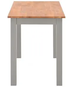 vidaXL Dining Table 120x60x74 cm Solid Oak Wood