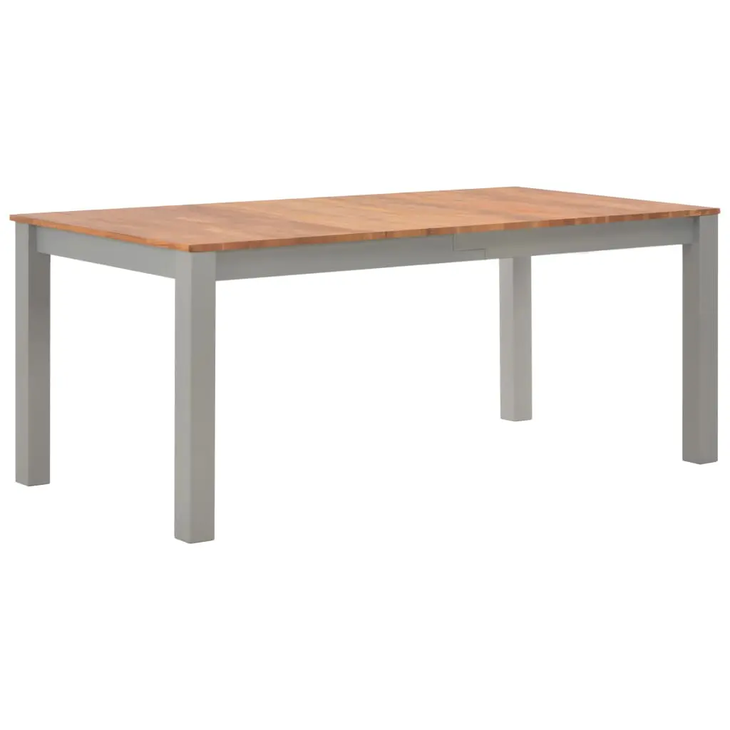 vidaXL Dining Table 180x90x74 cm Solid Oak Wood